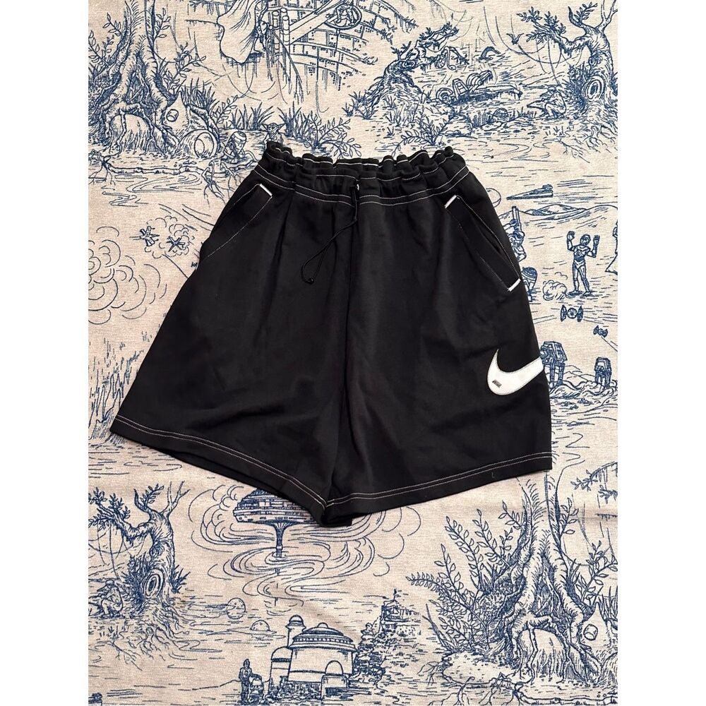 Nike Nike Women's Swoosh Woven Easy Shorts Black Size XL DM6752-010 Preowned con